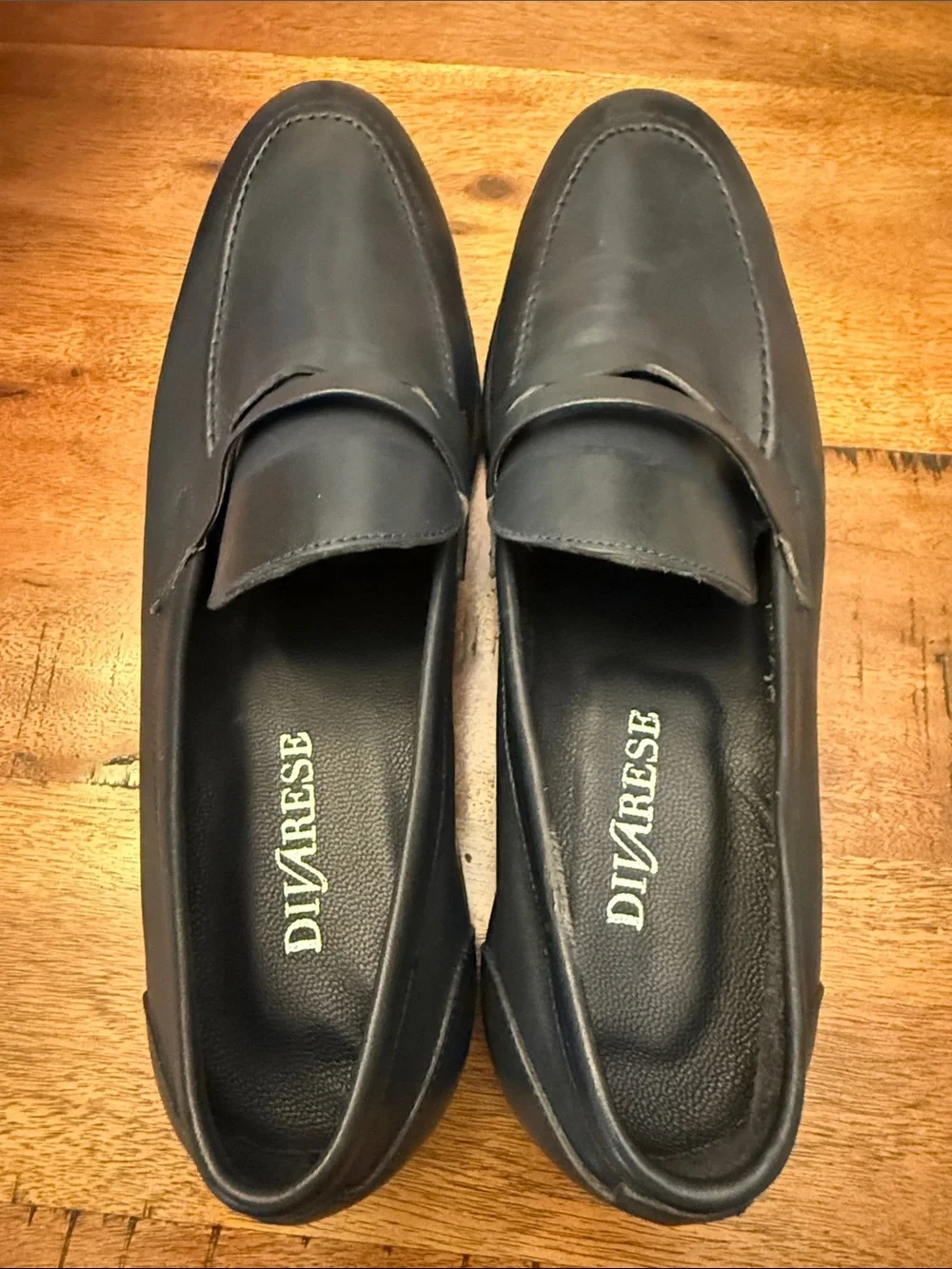 Navy Blue Men’s Loafers by Divarese. Made in Italy. Size 44 or men’s 11